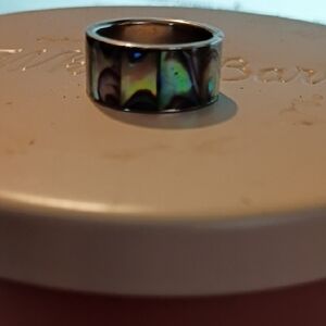 Iridescent Shell Inlay Ring